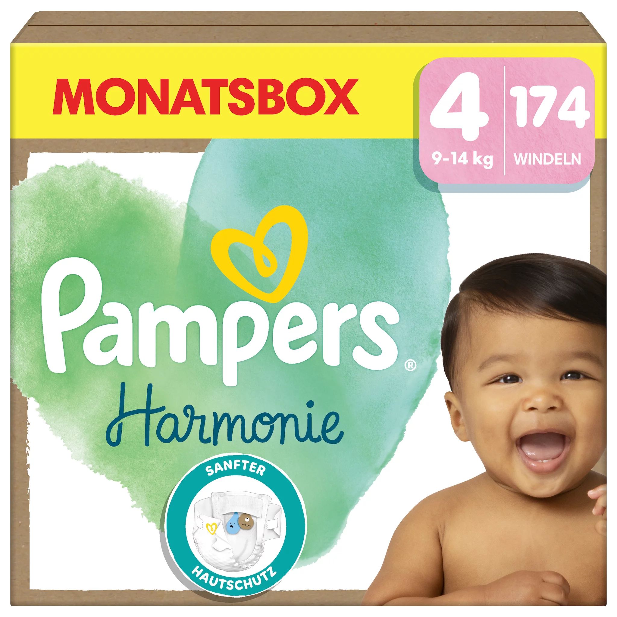 Pampers Harmonie Gr.4 Maxi 9-14 kg Monatsbox