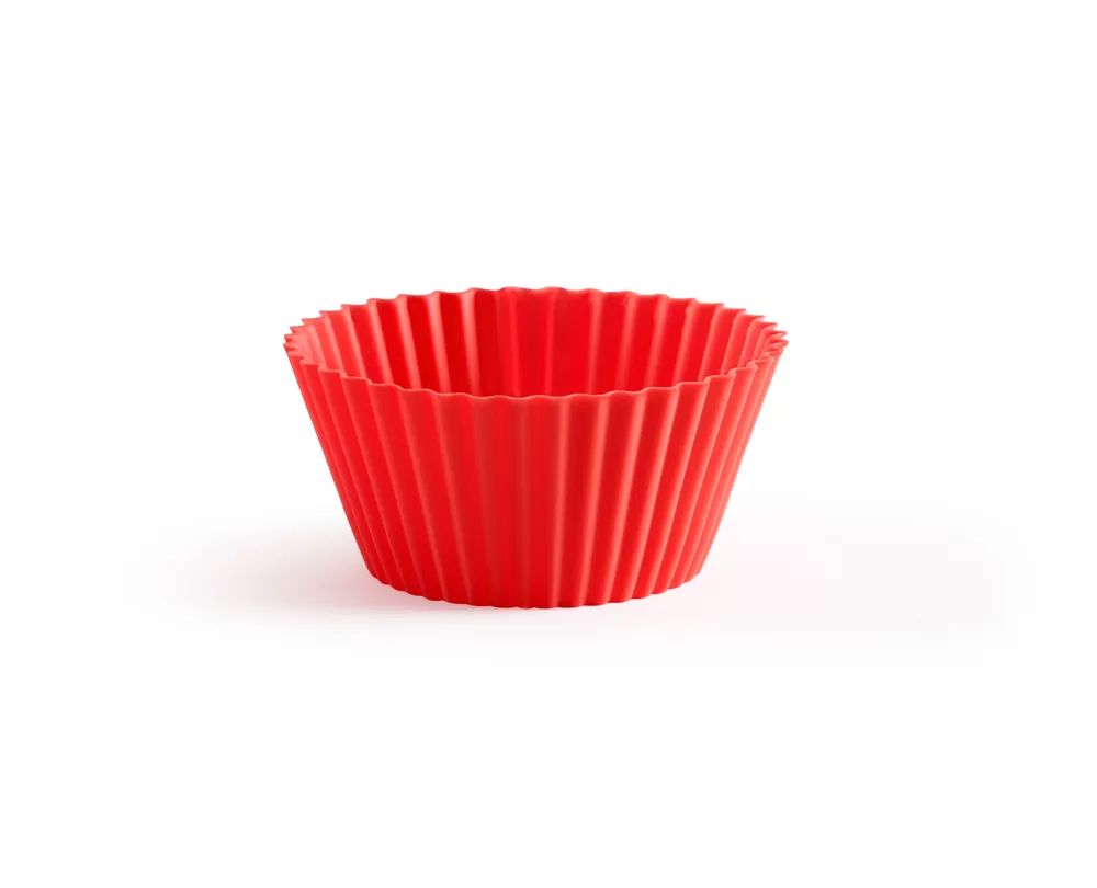 Lékué Silikon-Muffinförmchen, 6er-Set, 7 cm - Red