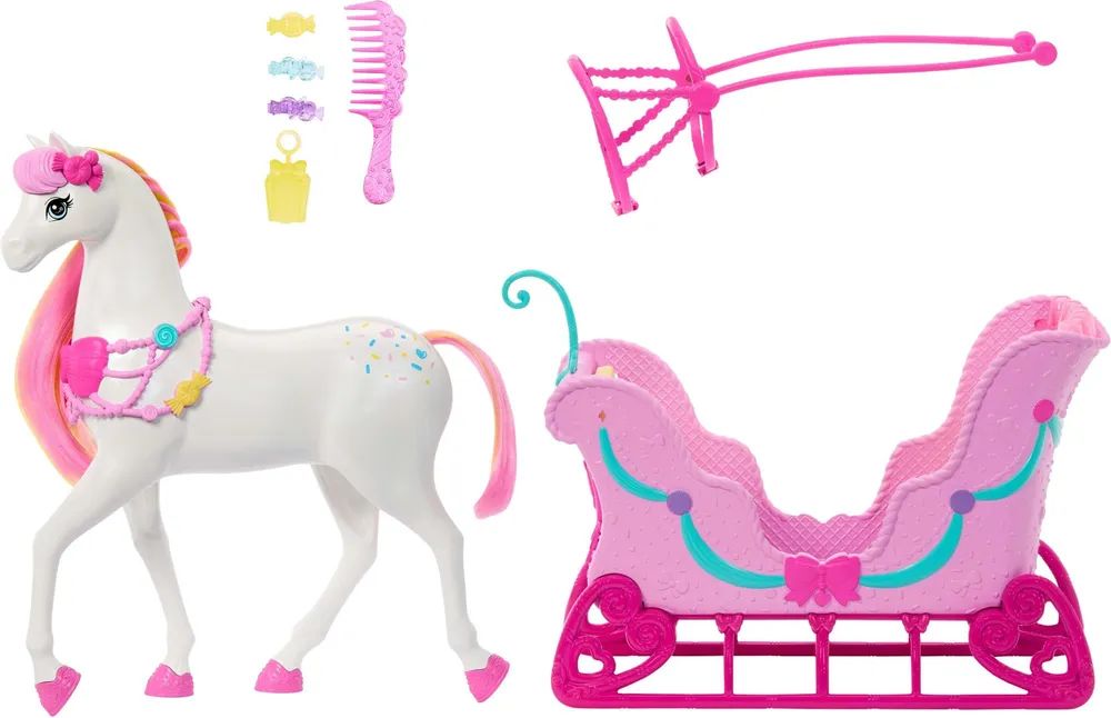 Mattel GmbH BRB Nussknacker Schlitten mit Pferd