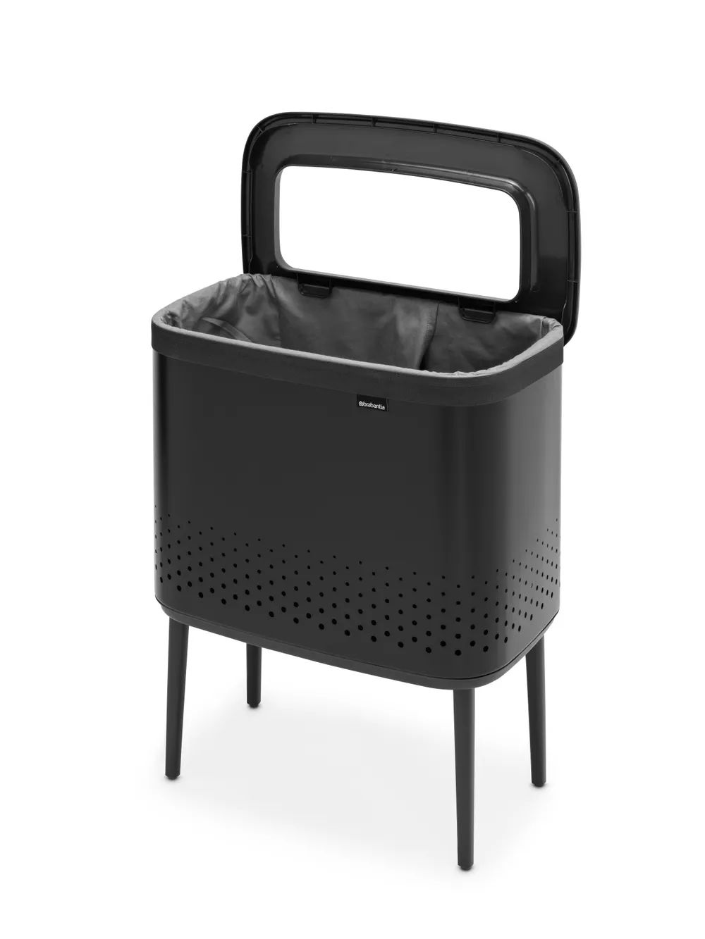 Brabantia Bo Wäschekorb, 60 L - Matt Black