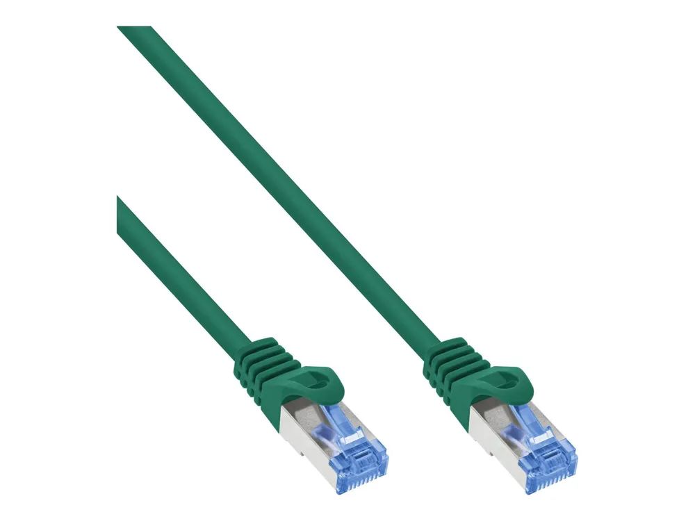 InLine Patchkabel - Cat.6A - S/FTP - TPE (LSZH) - CCA - grün - 7,5m