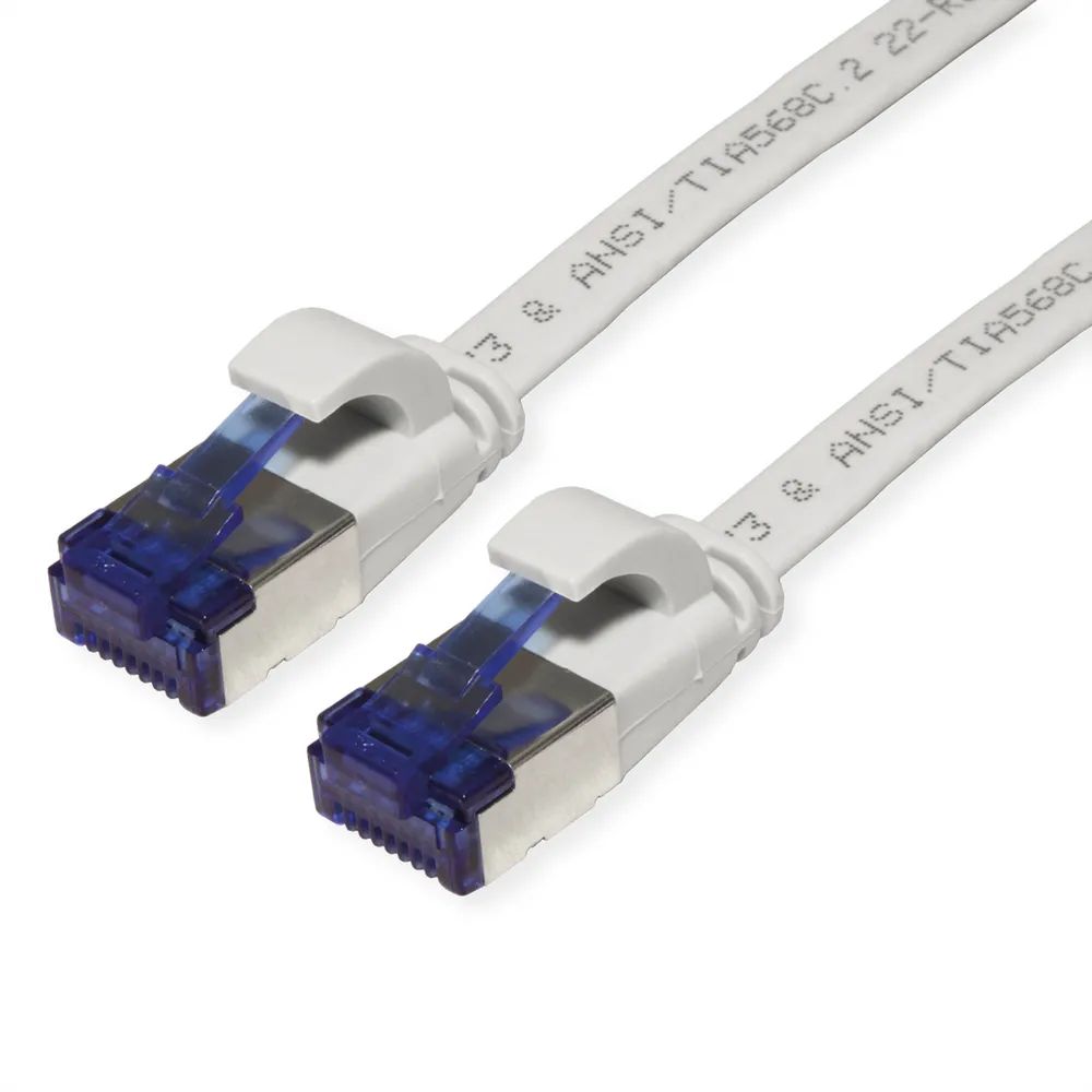 VALUE Patchkabel Cat.6A (Class EA) FTP, extra-flach, grau, 5 m