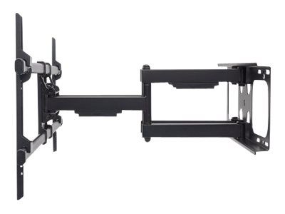Manhattan TV & Monitor Mount, Wall, Full Motion, 1 screen, Screen Sizes: 37-75", Black, VESA 200x200 to 800x400mm, Max 75kg, LFD, Tilt & Swivel with 3 Pivots, Lifetime Warranty - Klammer - für gekrümmter LCD-Fernseher - stabiler Stahl - Schwarz - Bil