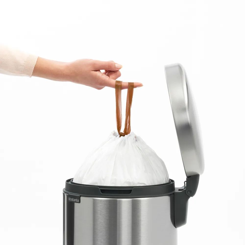 Brabantia NewIcon Treteimer, 12L - Matt Steel Fingerprint Proof