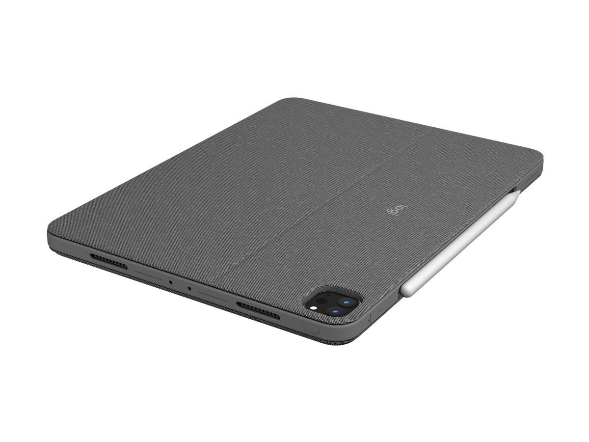 Logitech Combo Touch - Tastatur und Foliohülle - mit Trackpad - hinterleuchtet - Apple Smart connector - QWERTY - GB - Graphite - für Apple 11-inch iPad Pro (M4)
