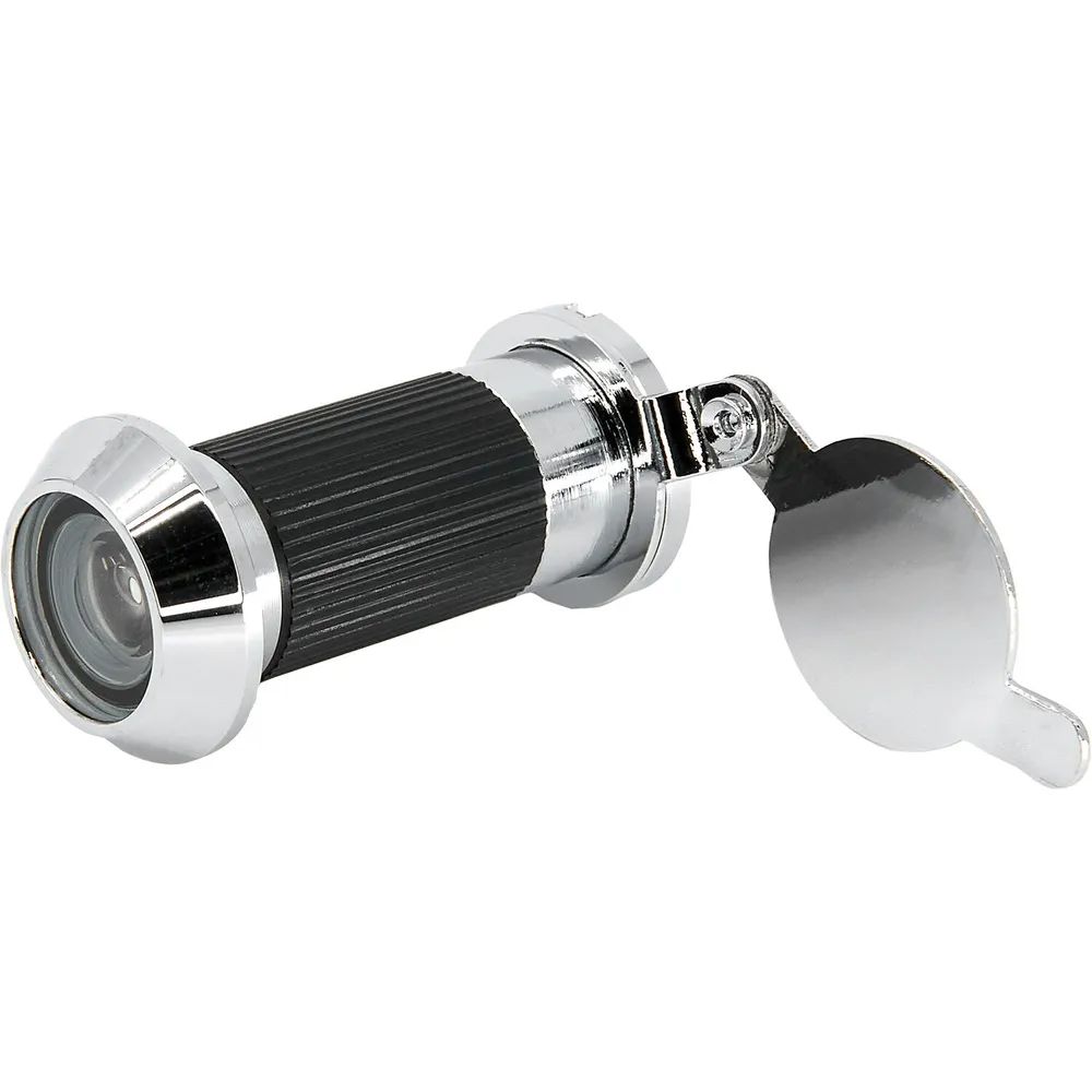 BÄCKER Türgucker ø 14, Linse 170°, TS 42-62 mm, Messing verchromt, feuerhemmend