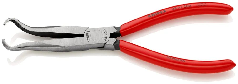 KNIPEX Mechanikerzange mit Kunststoff überzogen schwarz atramentiert 200 mm
