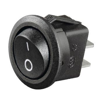 Hama Kfz-Schalter, rund, Wippschalter, 10 A/12 V, Schwarz