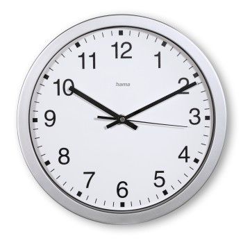Hama Wanduhr "Mallorca", Ø 30 cm, Silber