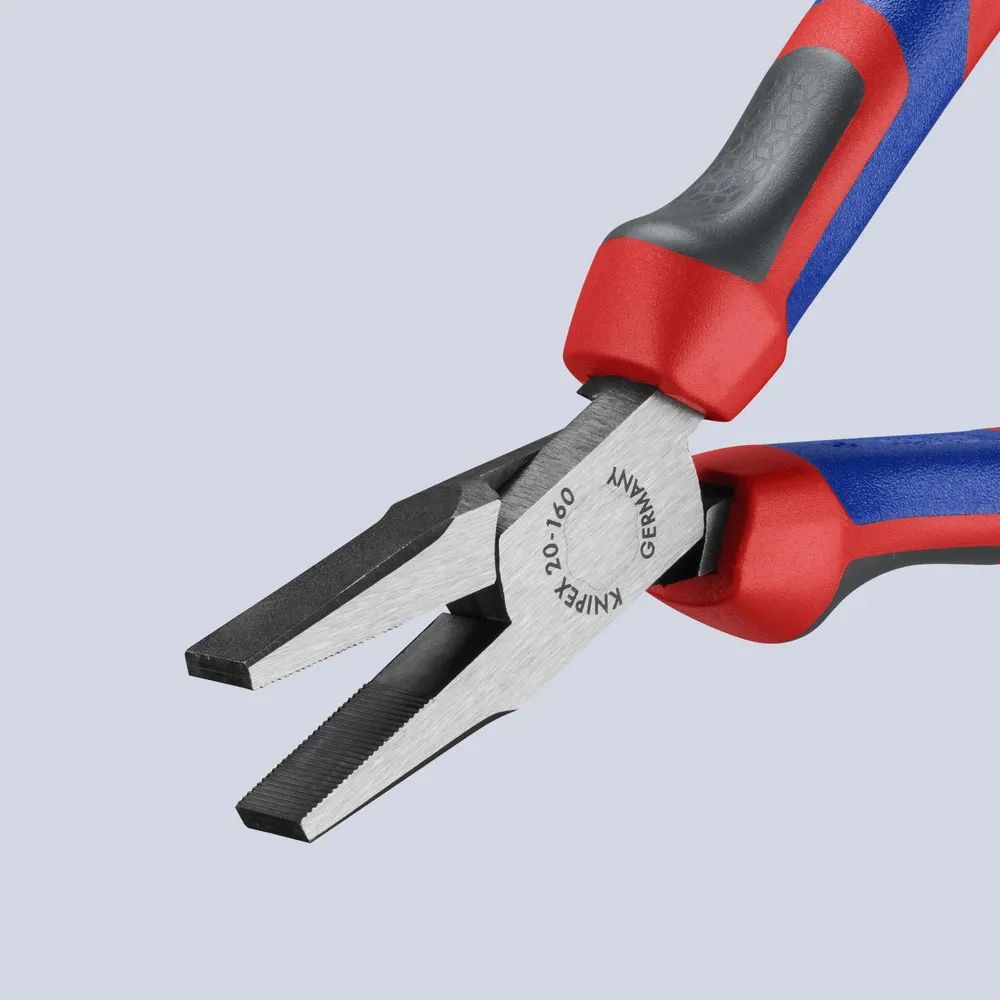 KNIPEX Flachzange mit Comfort-Griffen schwarz atramentiert 160 mm