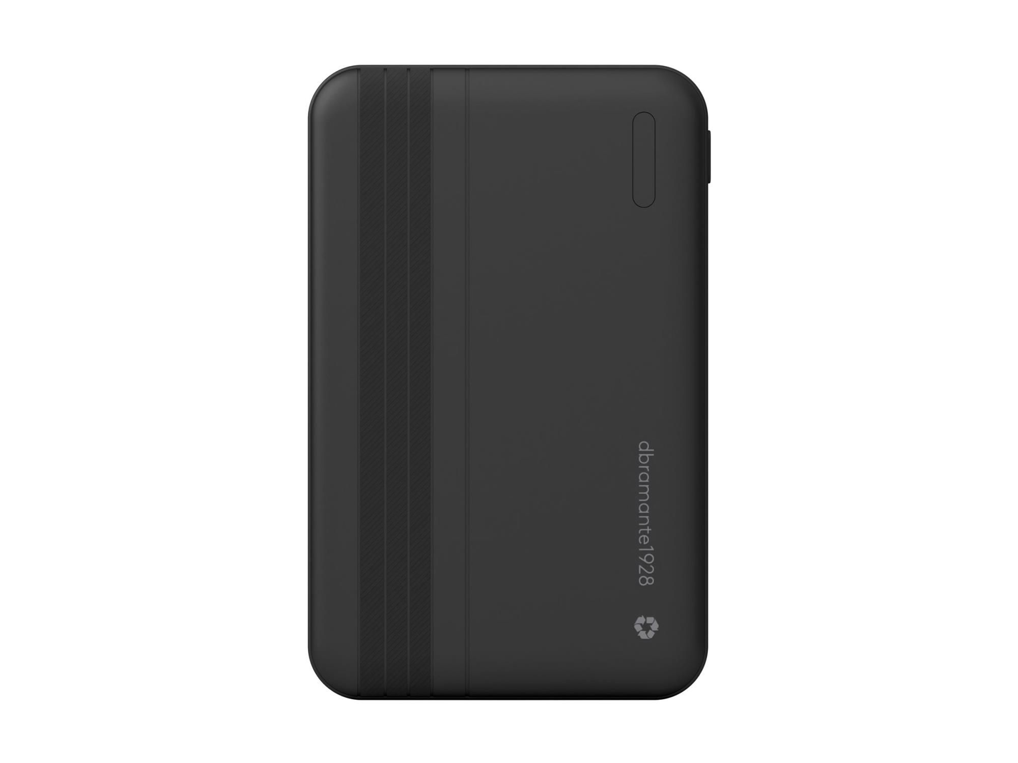 dbramante1928 re-charge - Powerbank - 5000 mAh - 20 Watt - Apple 2.4A, BC 1.2, PD 2.0, PD 3.0, QC 2.0, QC 3.0 - 2 Ausgabeanschlussstellen (24 pin USB-C, USB Typ A)