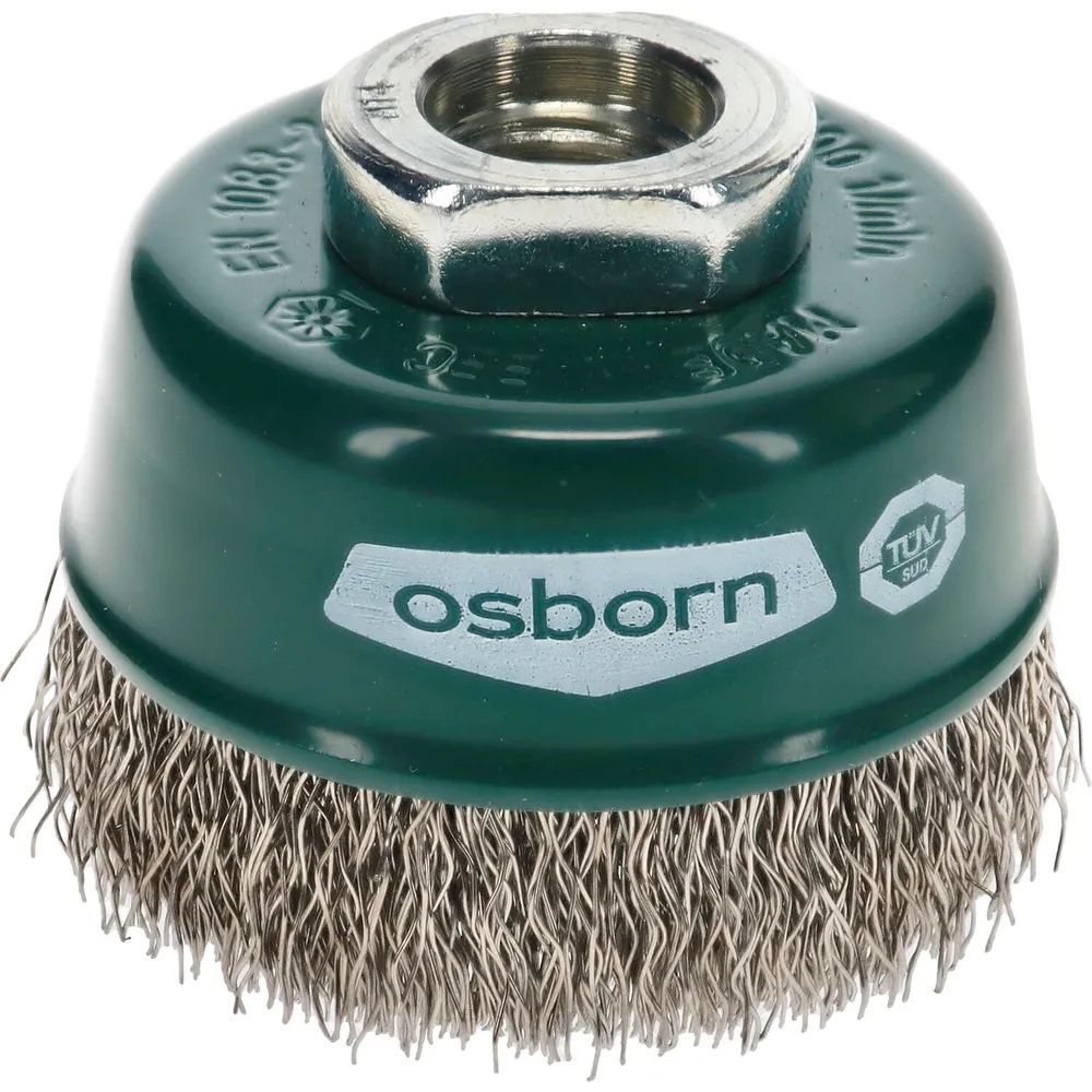 OSBORN Flächenreinigungs Topfbürste 60 x 21 mm rostfreier Stahldraht M14