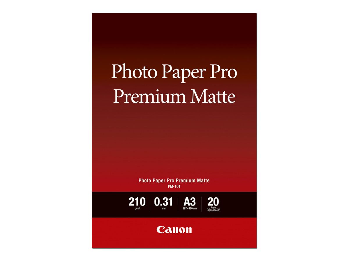 Canon Pro Premium PM-101 - Glatt matt - 310 Mikron - Super A3/B (330 x 483 mm)