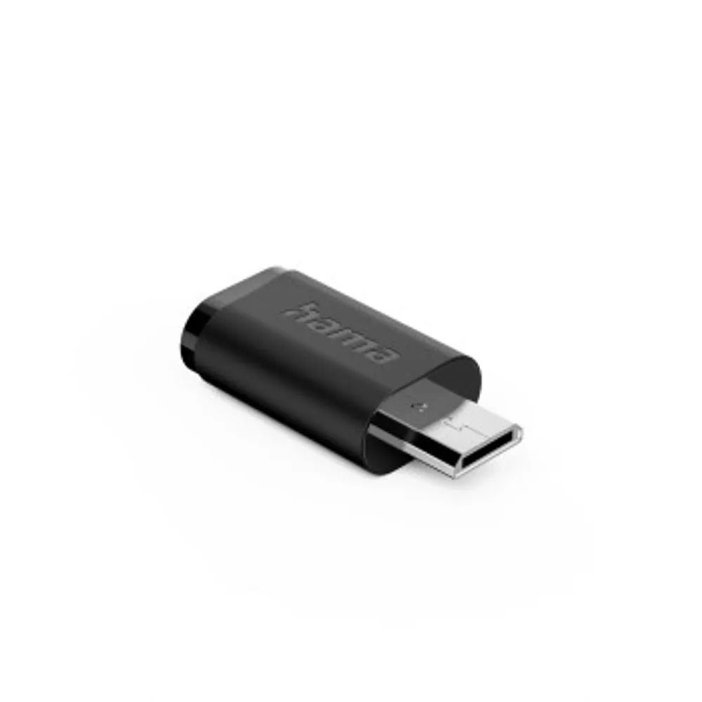 Hama Adapter, USB-C-Buchse - Micro-USB-Stecker, 3 Stück, Schwarz