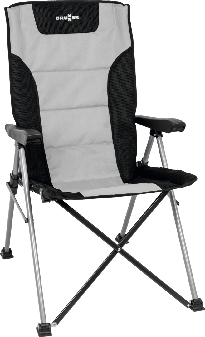 Brunner Faltstuhl RAPTOR HIGHBACK schwarz-grau