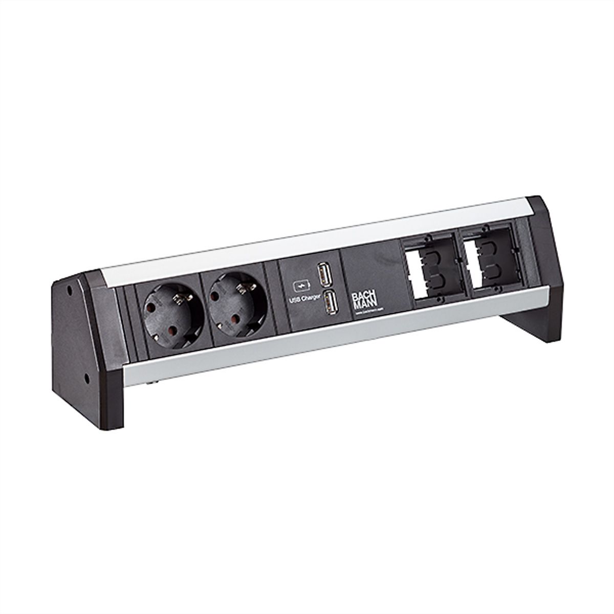 Bachmann DESK 1 - Steckdosenleiste - Wechselstrom 250 V - Eingabe, Eingang GST18i3 - Ausgangsanschlüsse: 2 (2 x USB, 2 x CEE 7/3)