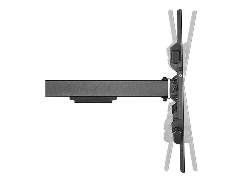 LogiLink Befestigungskit (Wandmontage) - Voll beweglich - für LCD-TV / gekrümmter LCD-TV - Stahl - Schwarz - Bildschirmgröße: 109-203 cm (43"-80")