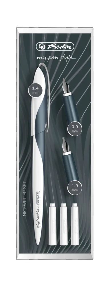 Herlitz my.pen Nicewriter, Kalligraphie Set, Dark Shale