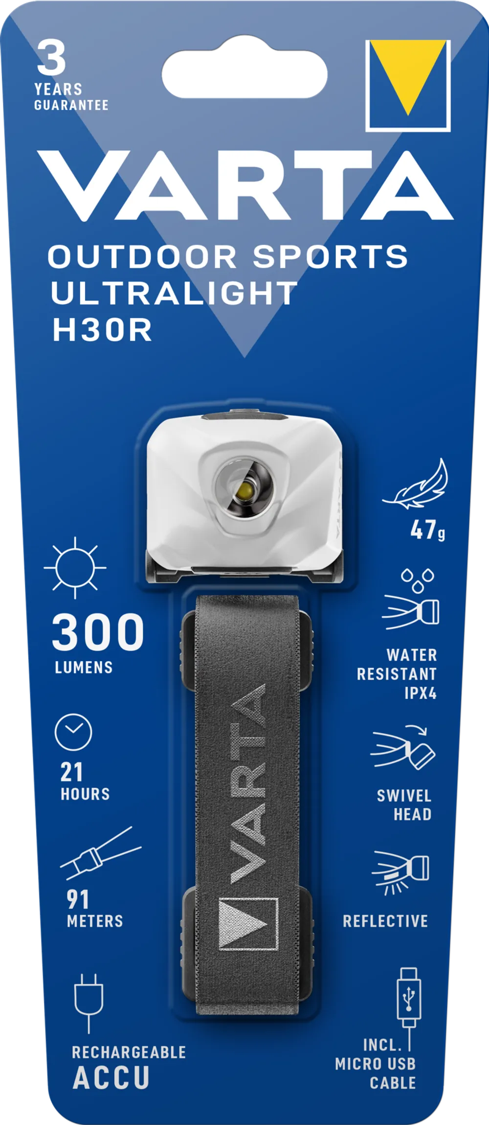 VARTA Outdoor Sports Ultralight H30R white