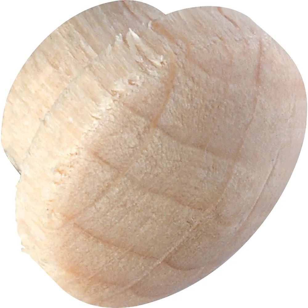 Alles im Griff Holzabdeckkappe ø 12 mm, Zapfen ø 8 mm, Zapfenlänge 4 mm, Buche roh