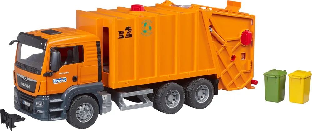 Bruder MAN TGS Garbage Truck - Müllwagen - 3 Jahr(e) - Kunststoff - Schwarz - Orange Open-Box