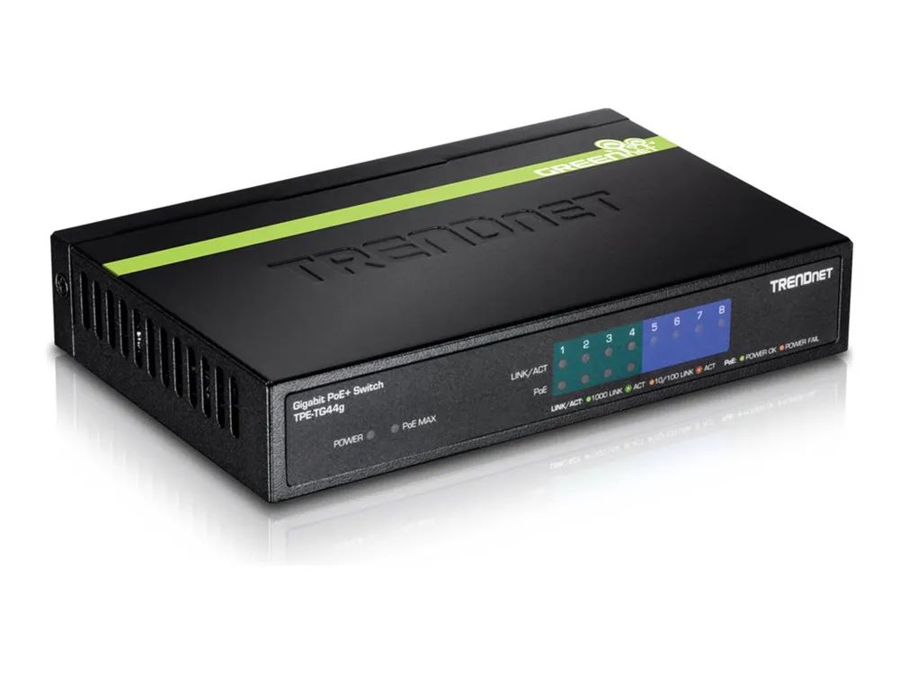 TRENDnet TPE TG44g - Switch - 4 x 10/100/1000 (PoE+)