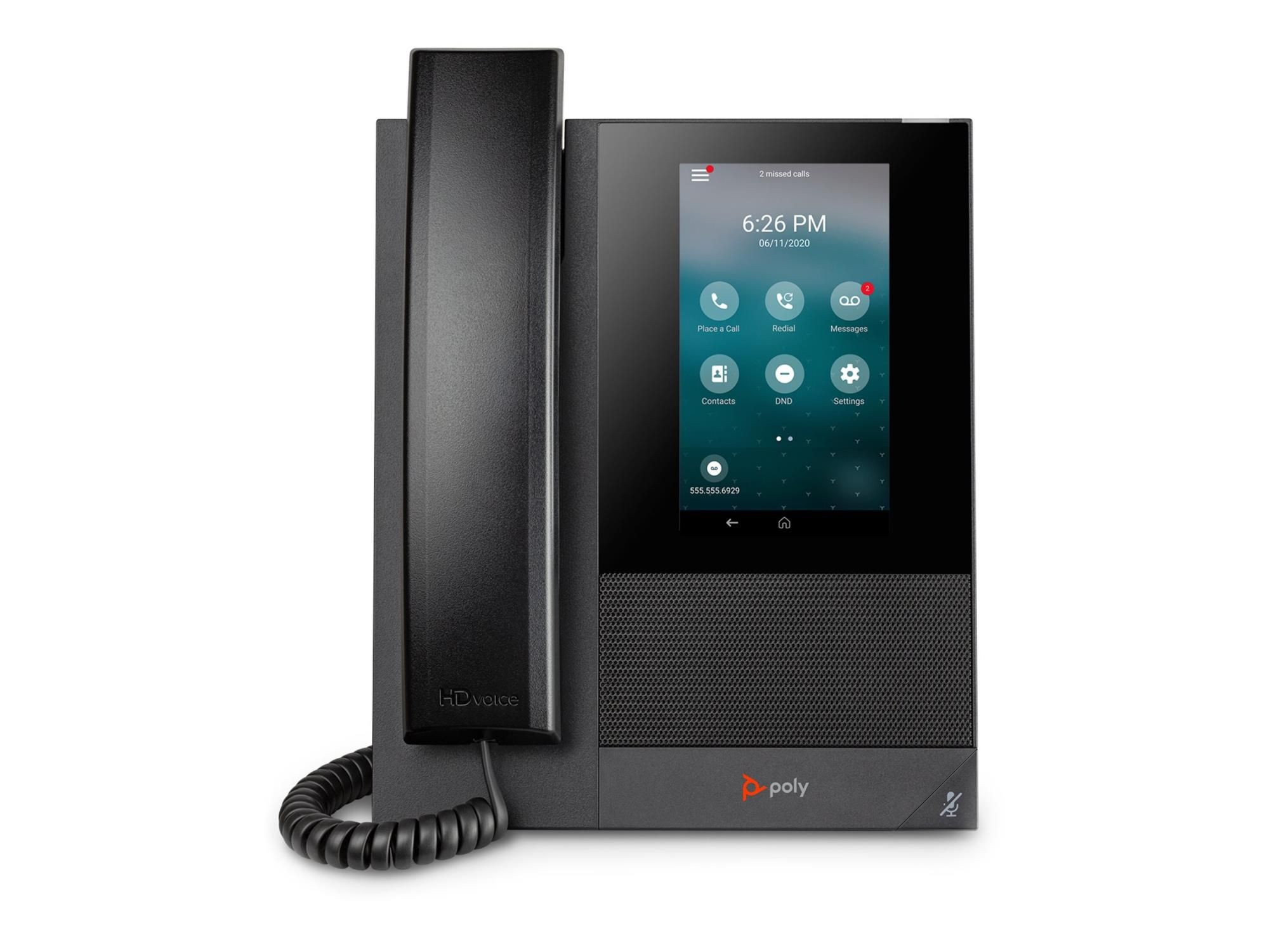 Poly CCX 400 - VoIP-Telefon mit Rufnummernanzeige/Anklopffunktion