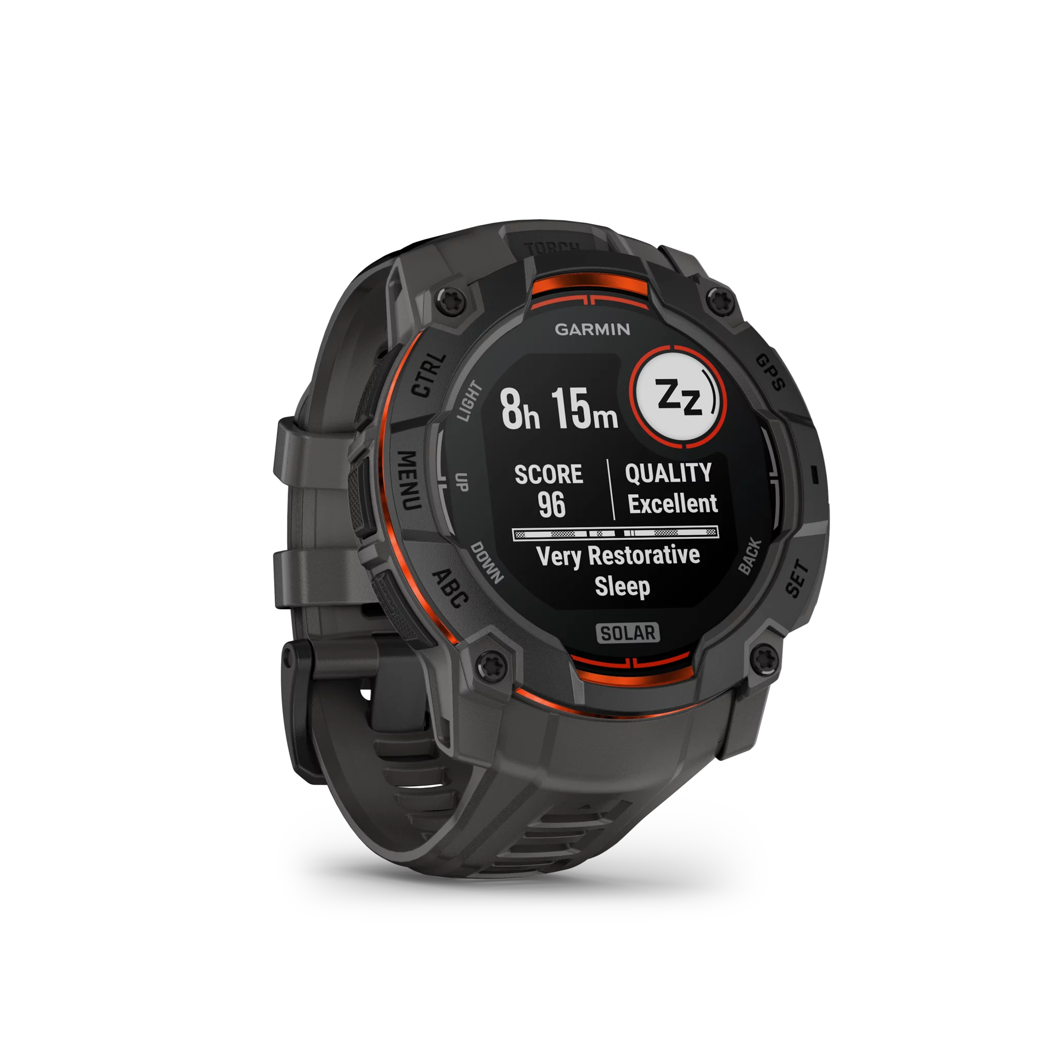 Garmin Instinct 3,50mm,Solar,Black Bezel mit Charcoal Band Open-Box