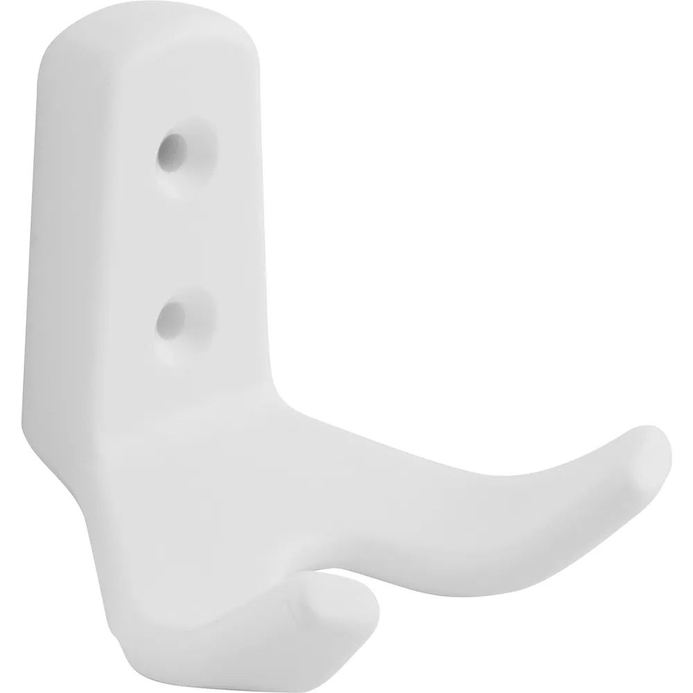 Siro Mantelhaken Amun Breite 57 mm, Höhe 62 mm, Kunststoff weiß