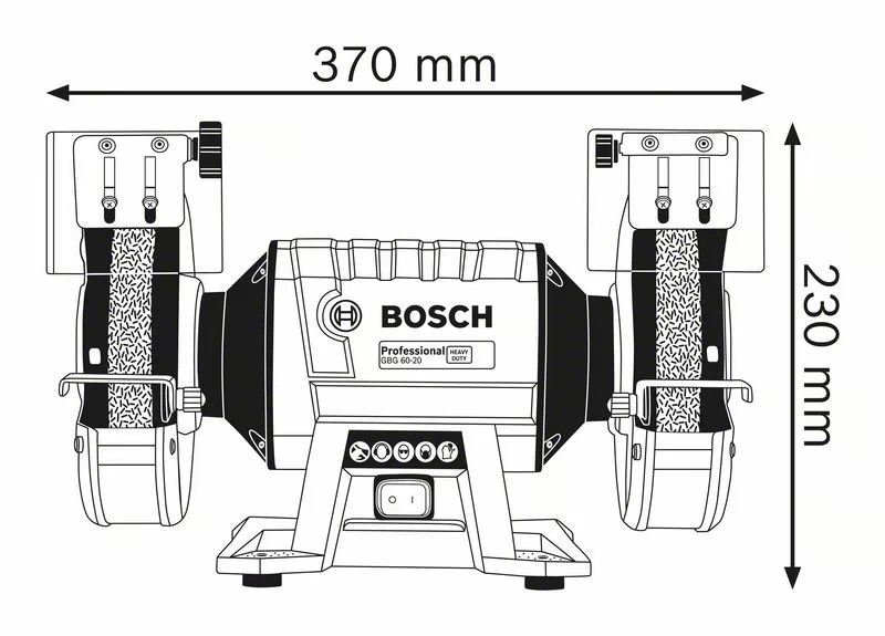 Bosch Professional GBG 60-20 Doppelschleifmaschine