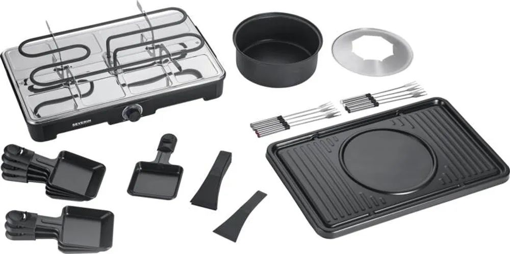 Severin Raclette RG 2347 Raclette-Fondue Kombination