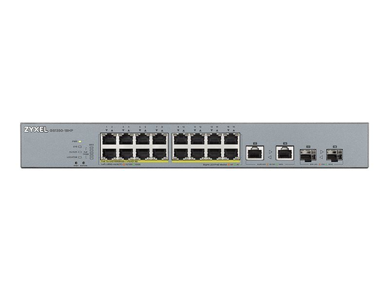 ZyXEL GS1350-18HP - Switch - Smart - 16 x 10/100/1000 (PoE+)