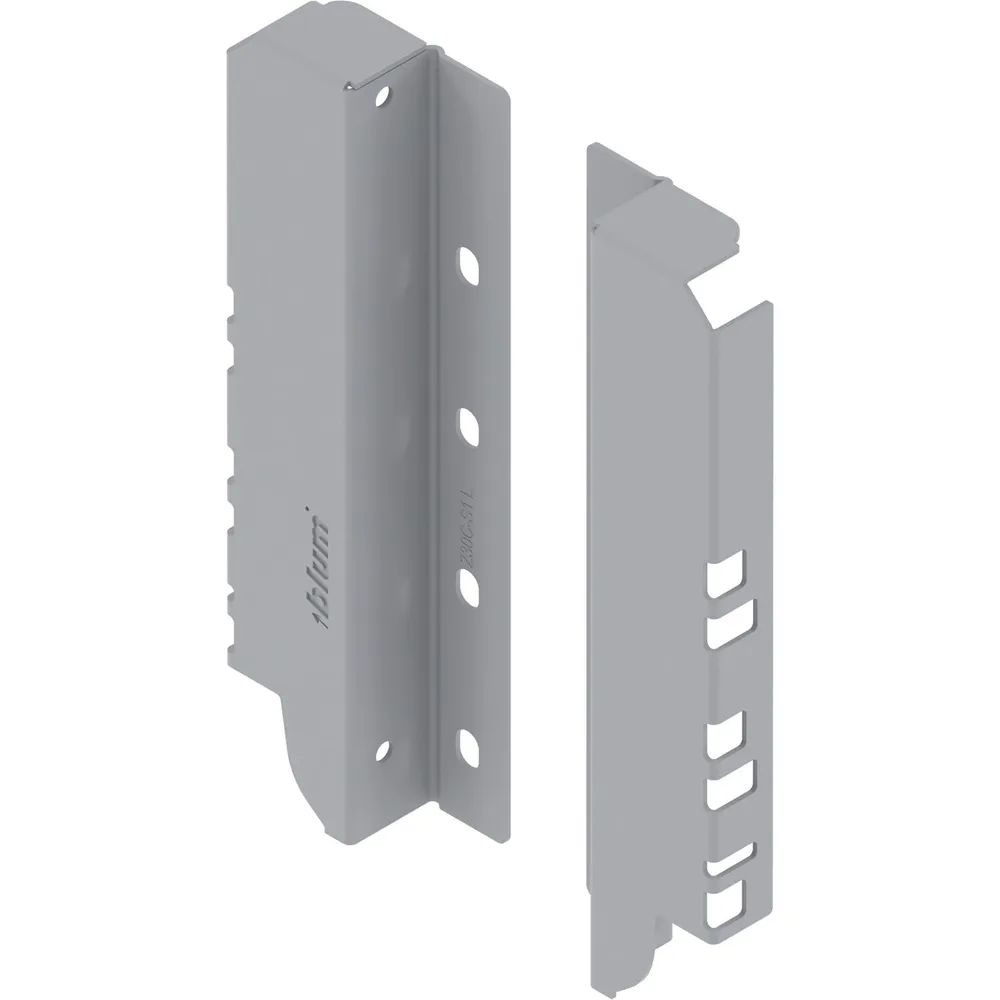 BLUM TANDEMBOX antaro Rückwandhalter, Höhe C, grau RAL 9006