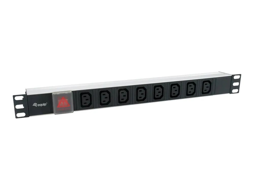 Equip Pro - Stromverteilungseinheit (Rack - einbaufähig) - Wechselstrom 220-240 V - 2500 Watt - Eingabe, Eingang IEC 60320 C14 - Ausgangsanschlüsse: 8 (power IEC 60320 C13)