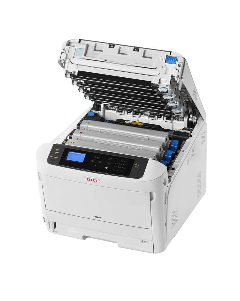 OKI C824dn - Drucker - Farbe - Duplex - LED - A3 - 1200 x 600 dpi - bis zu 26 Seiten/Min. (einfarbig