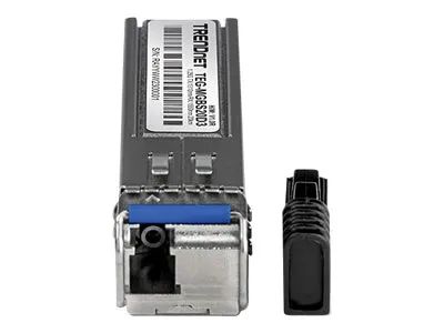 TRENDnet TEG MGBS20D3 - SFP (Mini-GBIC)-Transceiver-Modul - 1GbE - 1000Base-LX, Fibre Channel - LC Single-Modus - bis zu 20 km - 1550 (RX)