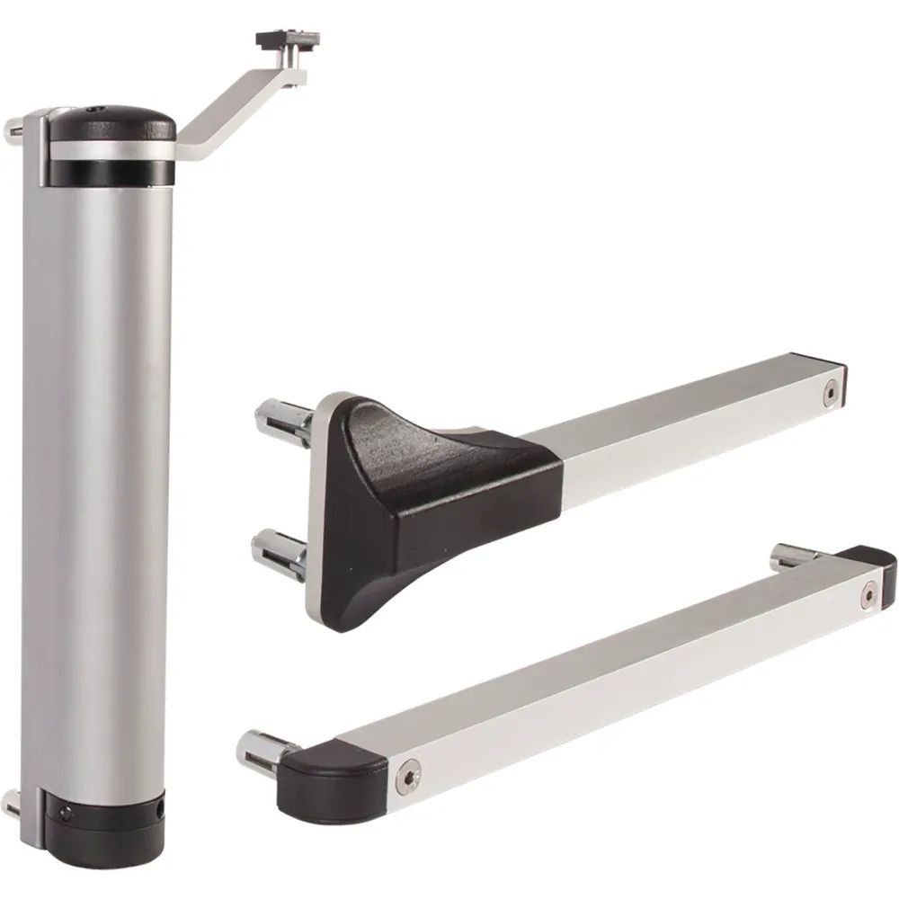 Locinox Türschließer Lion, für Türen bis zu 75 kg, Aluminium silberfärbig