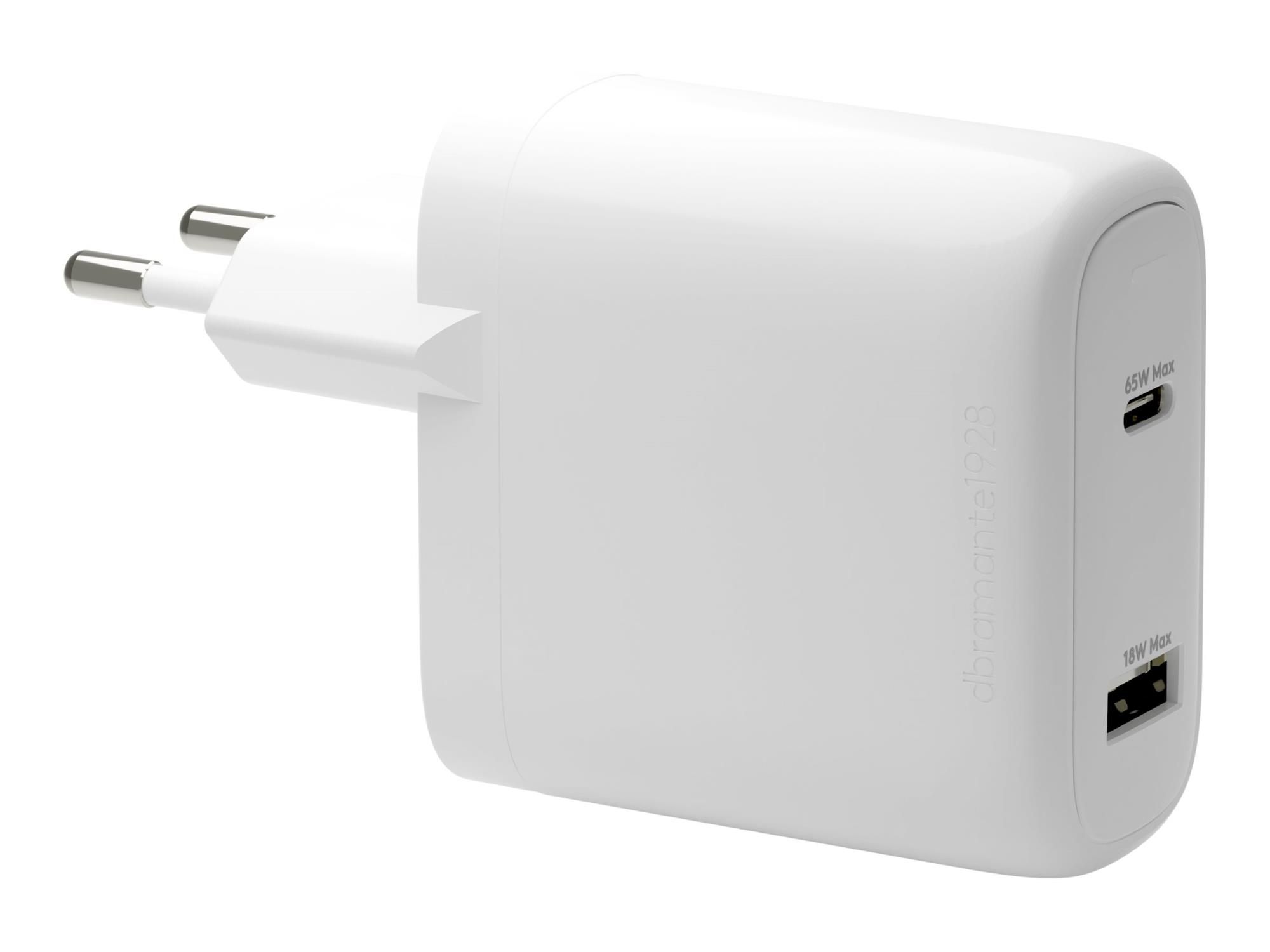dbramante1928 re-charge - Netzteil - 65 Watt - 2 Ausgabeanschlussstellen (USB-C, USB)