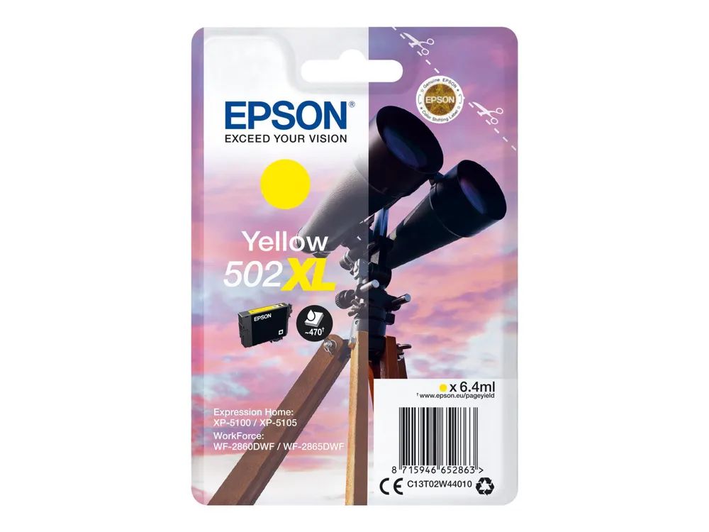Epson 502 Tinte Fernglas Single, XL, gelb