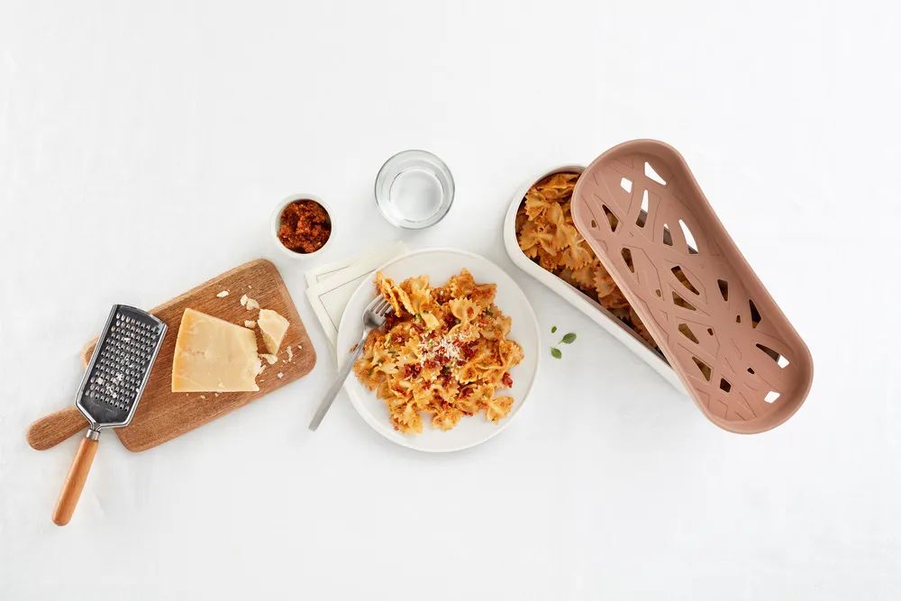 Lékué Mikrowellen-Schnellkocher für Pasta - Terracotta