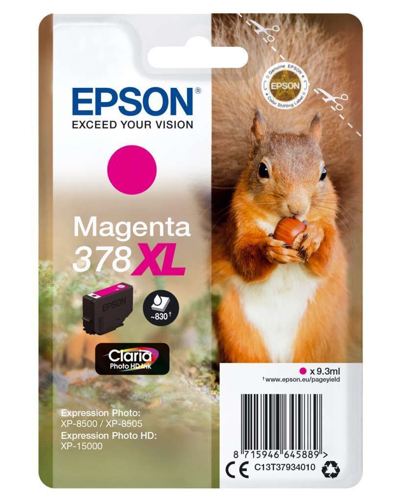 Epson 378 Tinte Eichhörnchen Single, XL, magenta