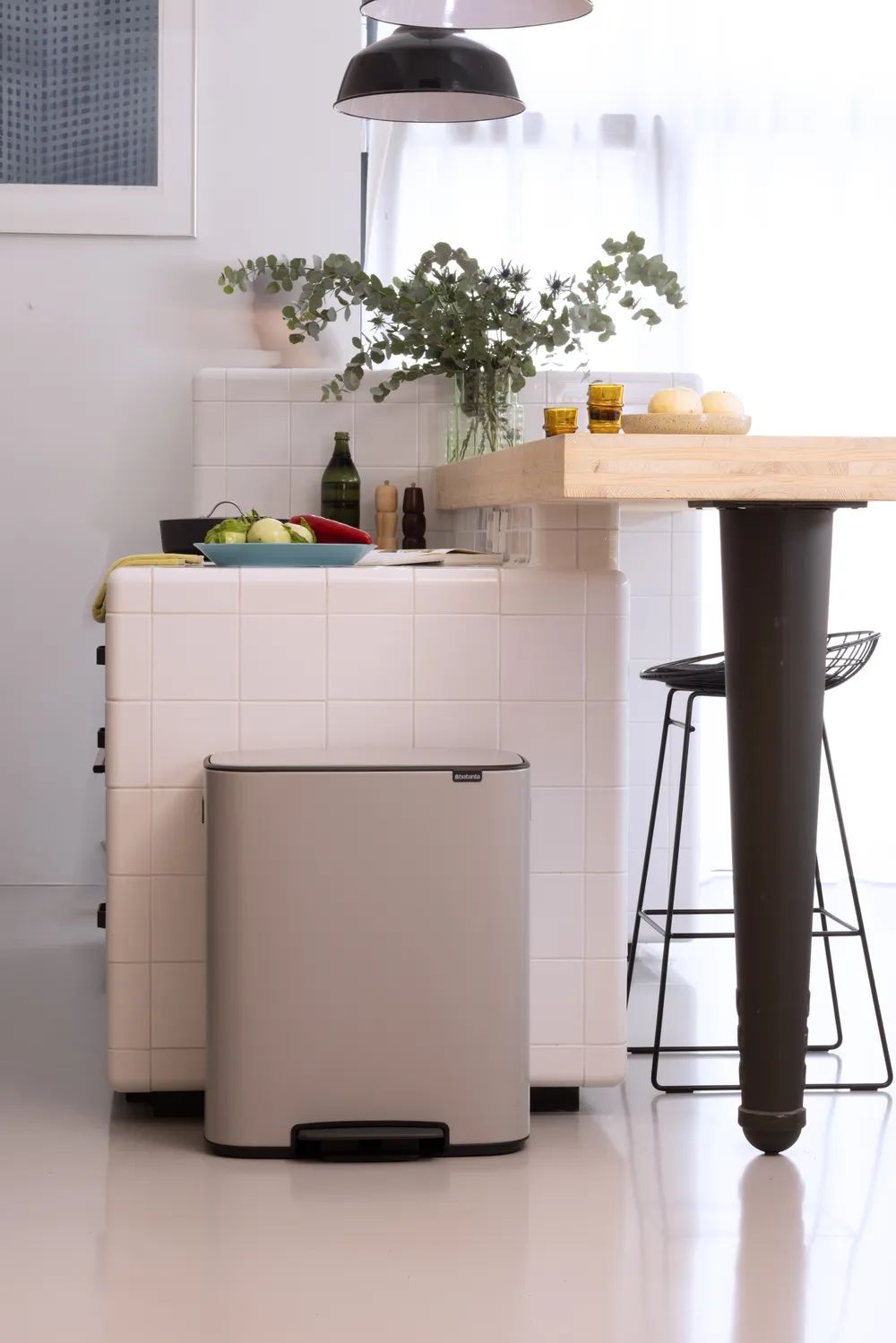 Brabantia Bo Treteimer, 2 x 30L - Soft Grey