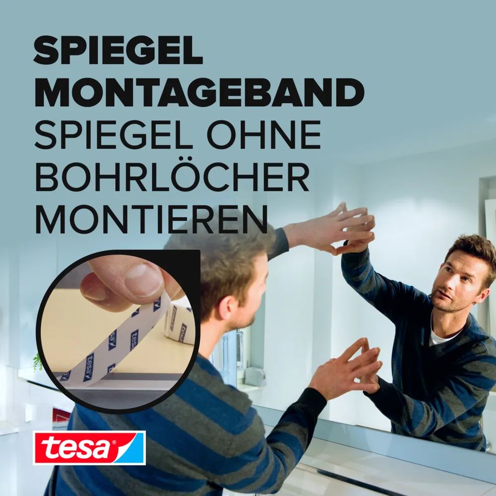 Tesa 55734 - Doppelseitiges Klebeband - 38 mm