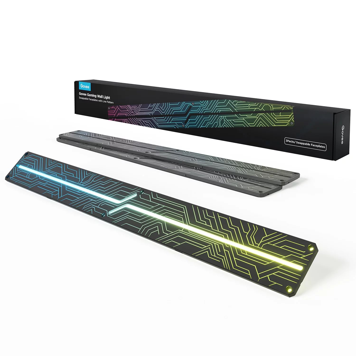 Govee Gaming Wall light Swappable Faceplates with Line