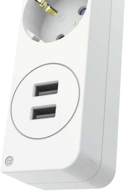 Hama 223183 SDL 5F 1,4M/USB-A 17W/M.SCH/BS