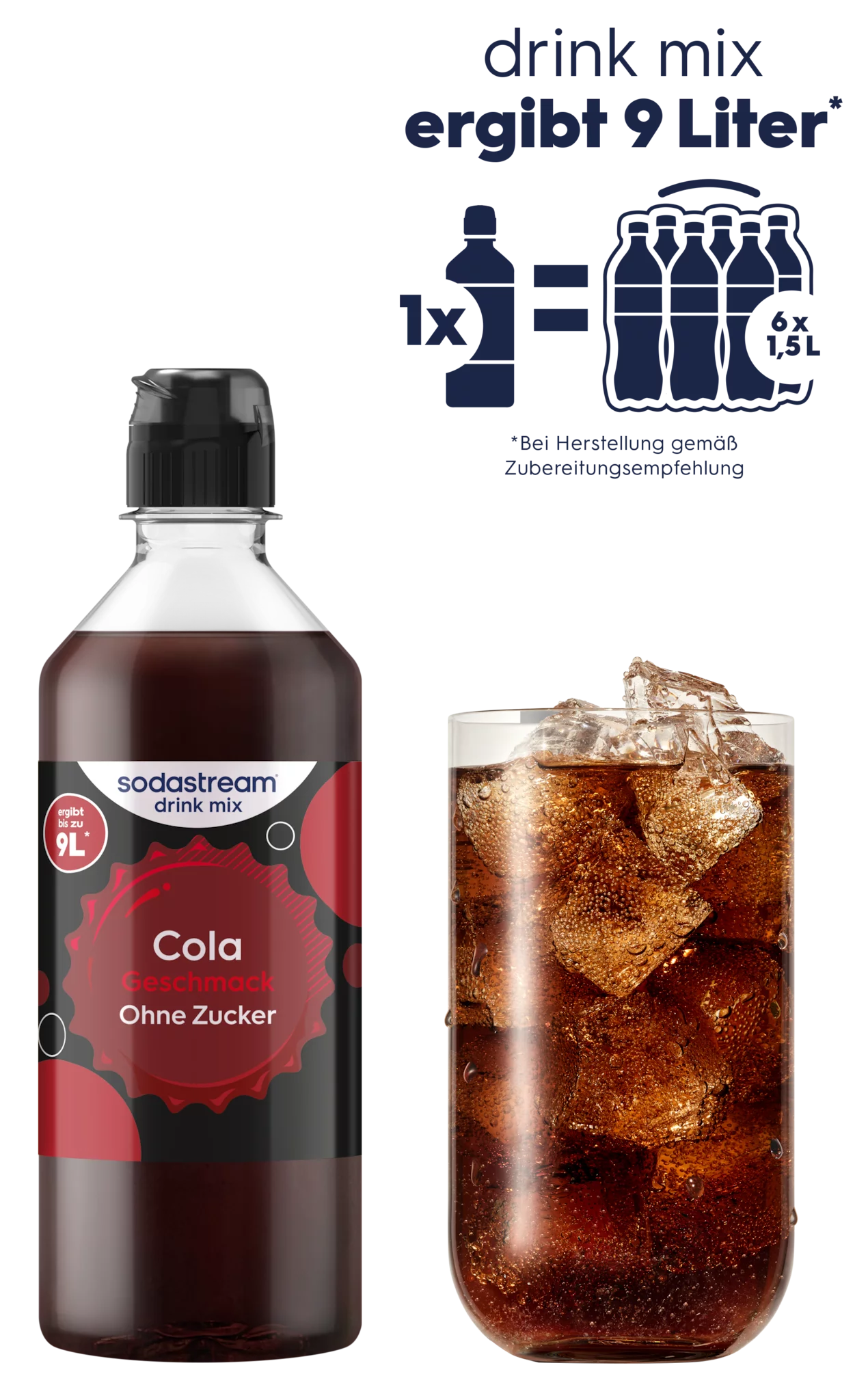 SodaStream drink mix Cola Zuckerfrei 440ml