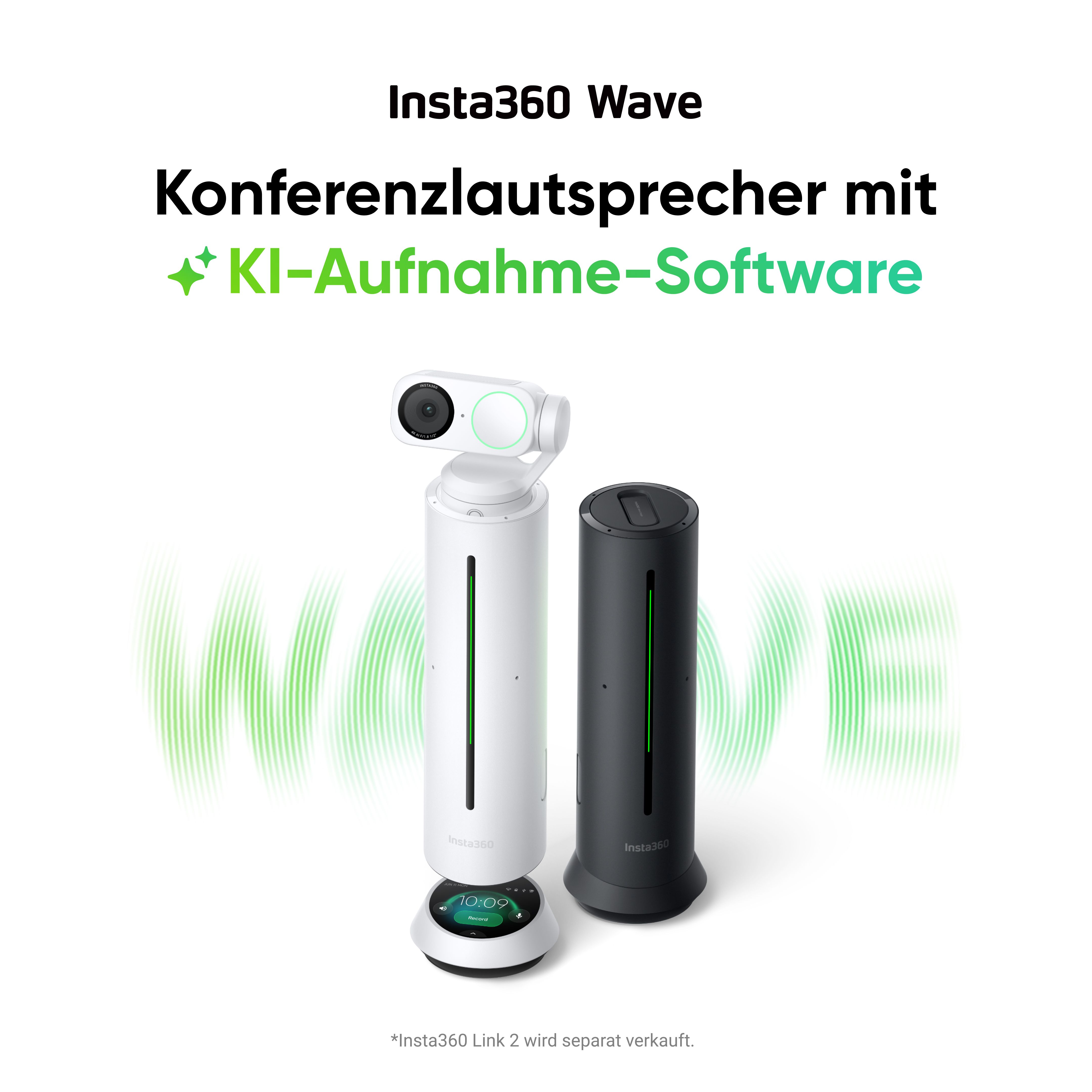 Insta360 Speakerphone Wave for Business*schwarz*