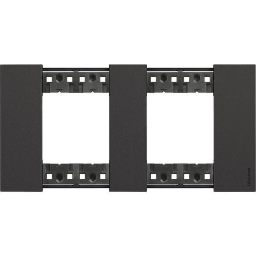 Bticino ABDECKRAHMEN 2X2MOD. BLACK / BTICIN KA4802M2KG LIVINGNOW KA4802M2KG