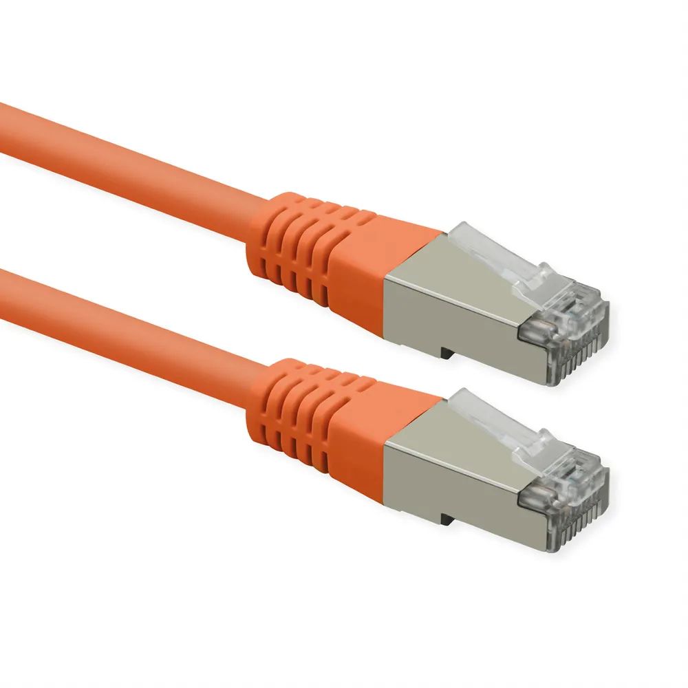ROLINE Patchkabel Cat.6 (Class E), PoE, S/FTP (PiMF), orange, 3 m