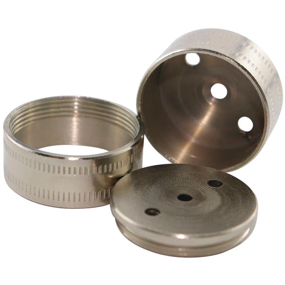Schachermayer VVP Wandscheiben 3-teilig 28 mm Messing vernickelt